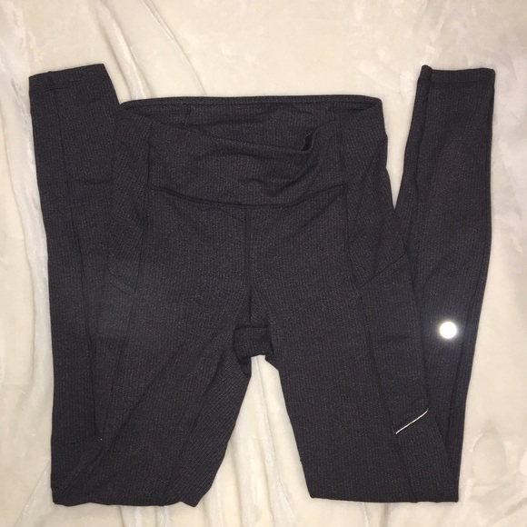 lululemon athletica Pants - grey herringbone full length lululemon leggings